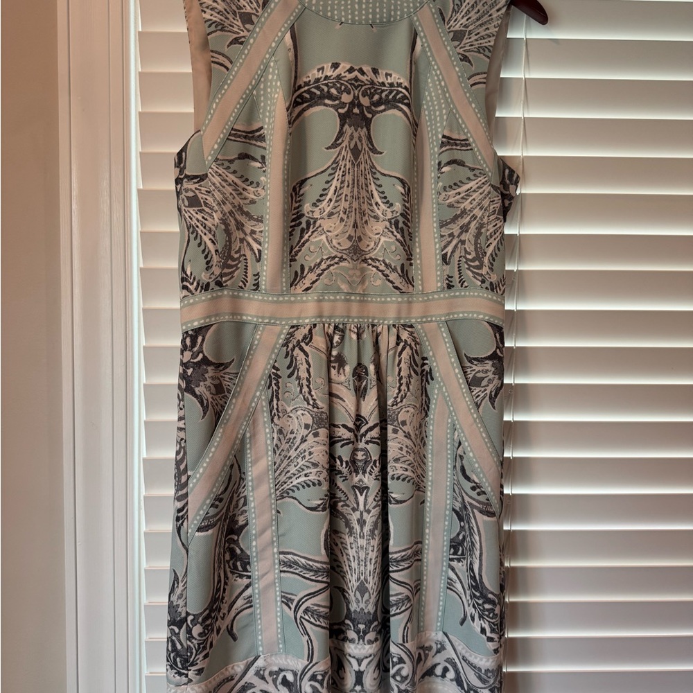 BCBGMaxAzria Black and Cream Mini Dress